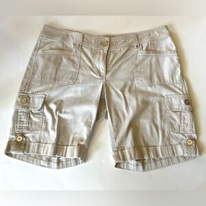 White House Black Market Beige Cargo Shorts